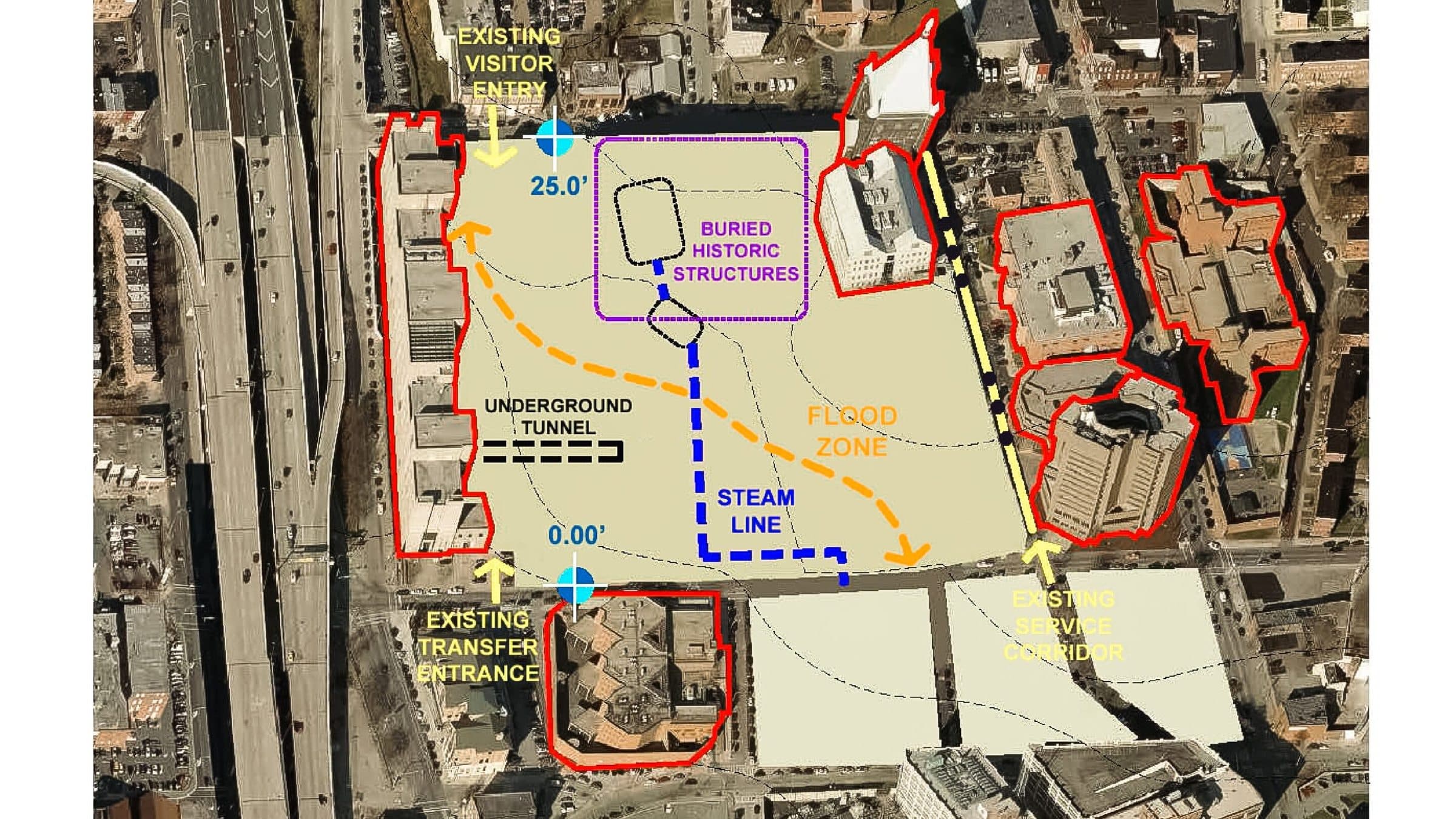 Annotated site constraints analysis of the Baltimore corrections campus