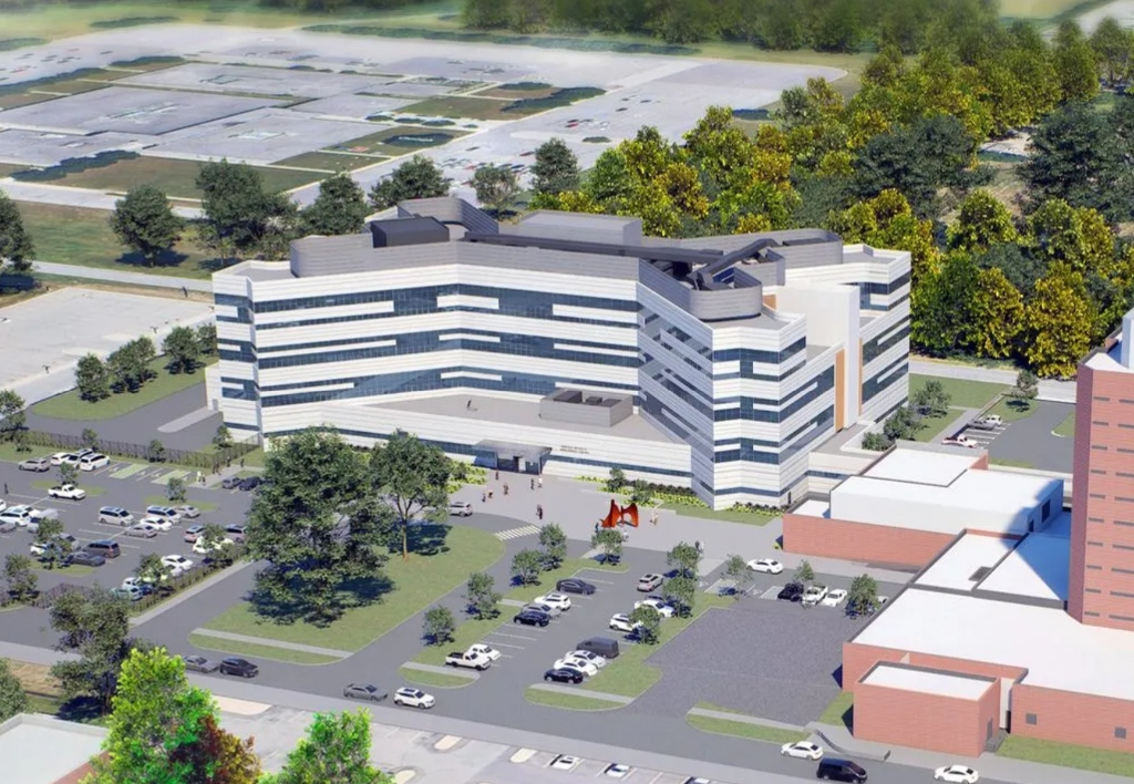 Macomb County Central Intake & Assessment Center exterior render